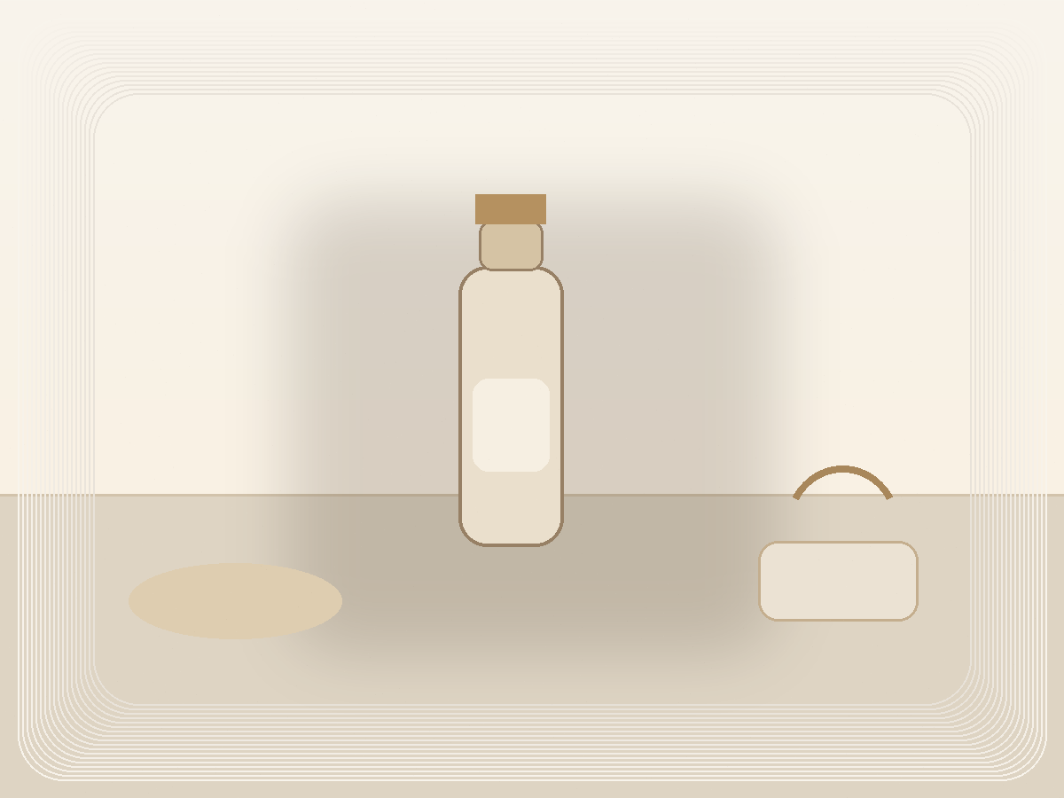 Glass Bedside Carafe styled as a calm Pretty Practical product find
