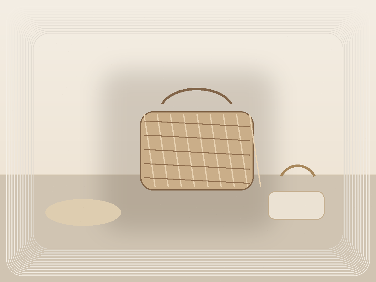 Mesh Beach Toy Bag styled as a calm Pretty Practical product find