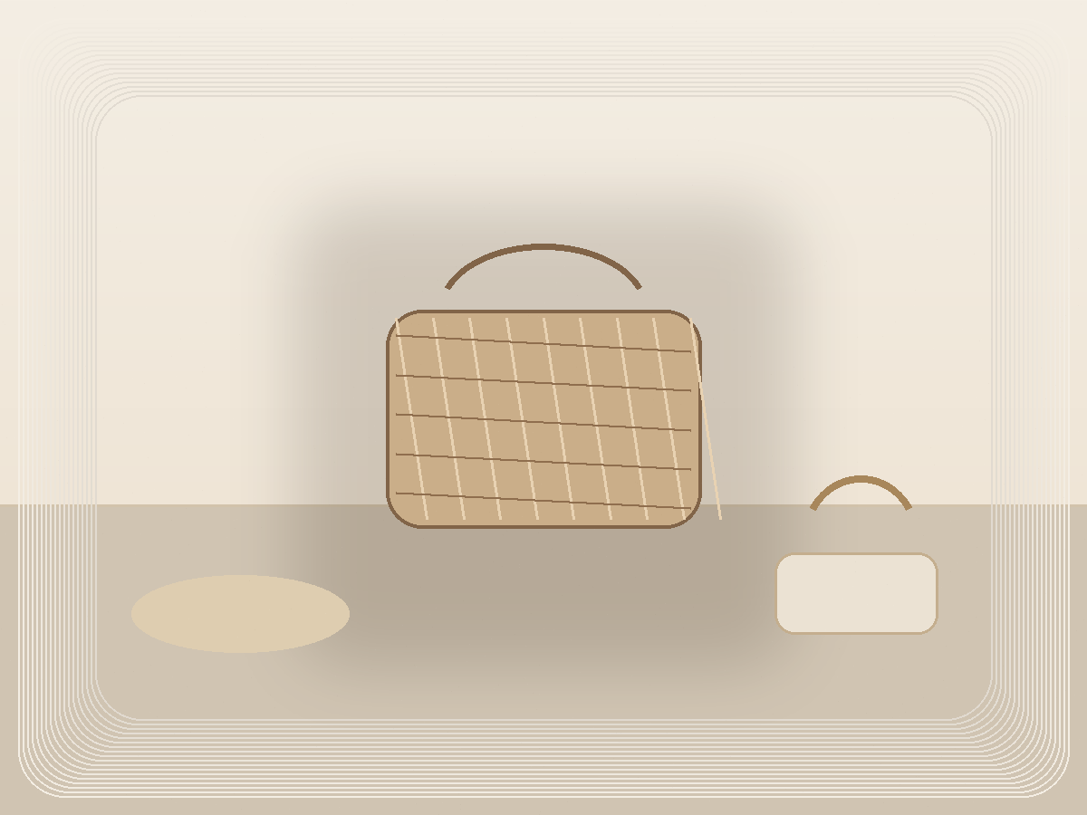 Two-Section Laundry Hamper styled as a calm Pretty Practical product find