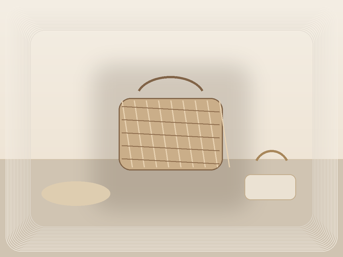 Small Wall Basket styled as a calm Pretty Practical product find