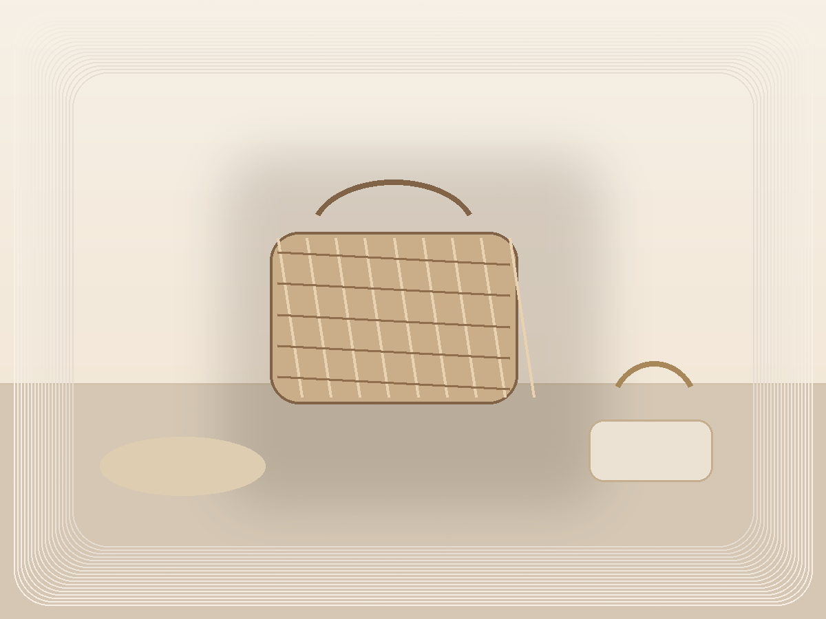 Three-Section Laundry Hamper styled as a calm Pretty Practical product find
