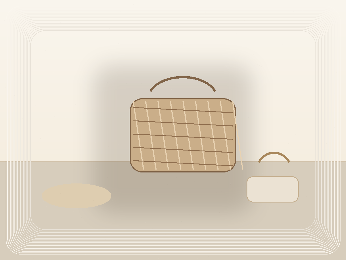 Weekender Bag With Luggage Sleeve styled as a calm Pretty Practical product find
