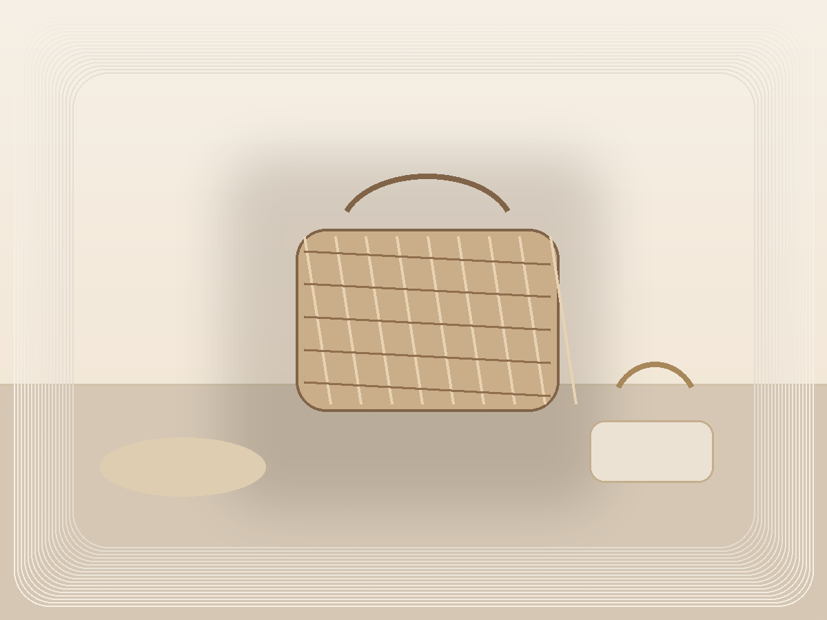 Neutral Fabric Storage Bins styled as a calm Pretty Practical product find