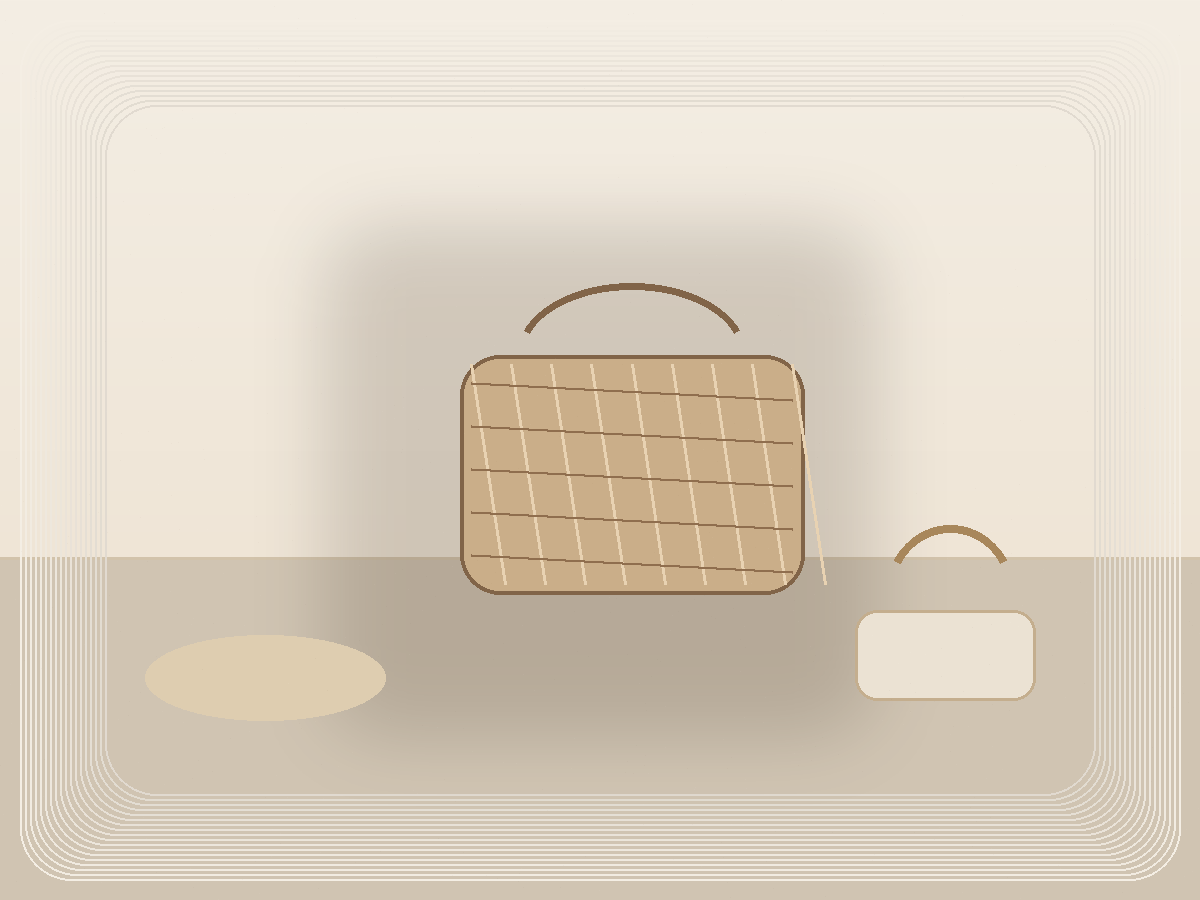 Oversized Woven Storage Basket styled as a calm Pretty Practical product find