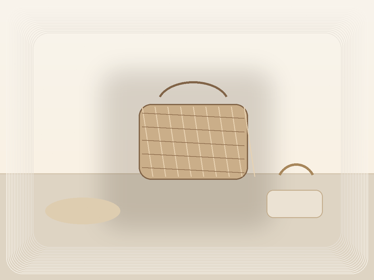 IKEA Kallax or similar cube shelf with neutral basket inserts styled as a calm Pretty Practical product find