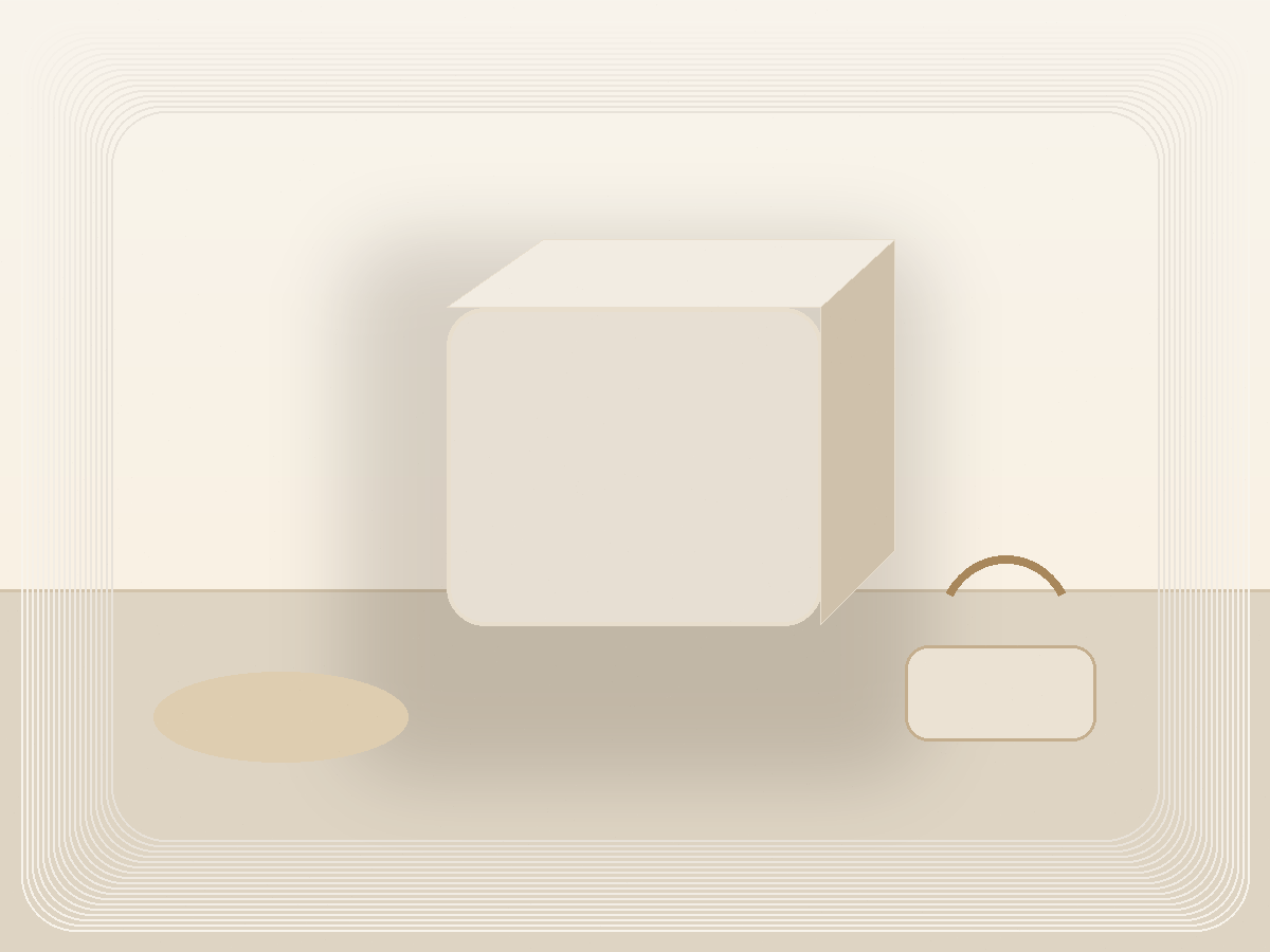 Small Bathroom Canister styled as a calm Pretty Practical product find