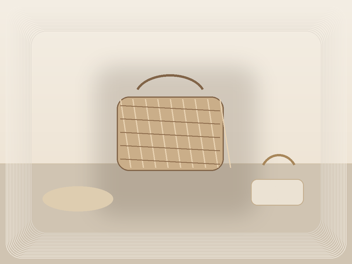 Clear Travel Medicine Bag styled as a calm Pretty Practical product find