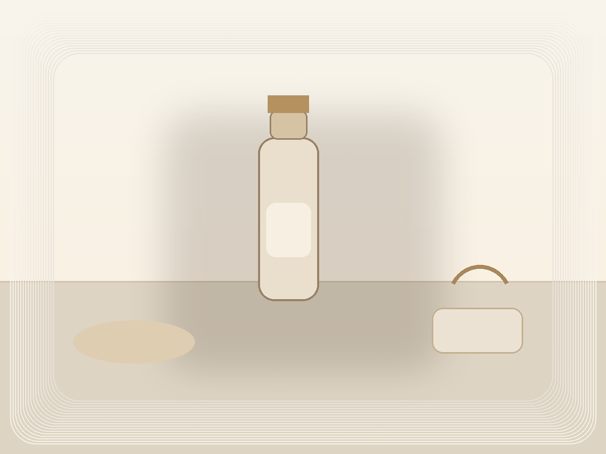 Insulated Water Bottle With Straw styled as a calm Pretty Practical product find